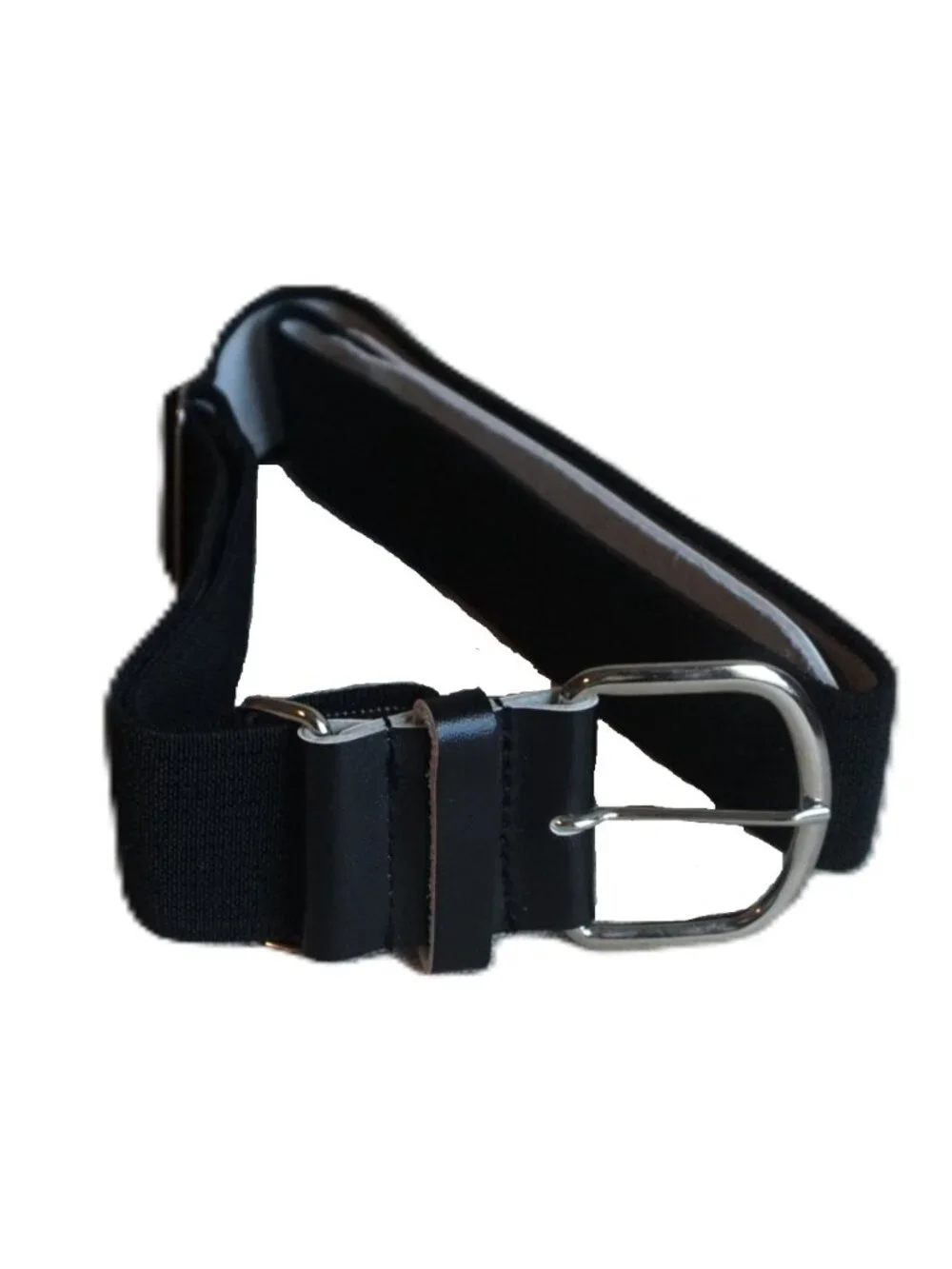 BSN Sports Black Athletic 1.5 inch Wide Belt Stretch Youth OSFM
